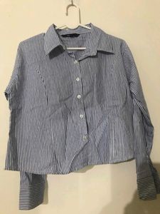 Striped Button-Down Shirt