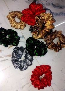 Handmade Scrunchies (Pack Of 10)