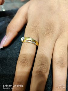 Women Ring Gold Polish