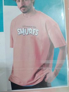 Smurfs Graphic Tee - Light Pink