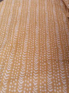 Selling  Fast Cotton Yellow & White  Fabric