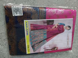 Pink &amp; Blue Saree