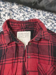 Red Plaid Flannel Shirt