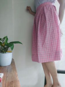 Korean Checkered Skirt