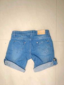 Long Length Shrug + Low Waist Shorts