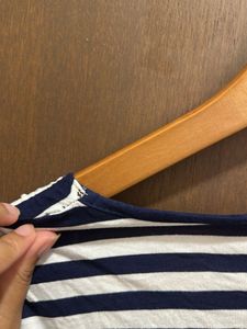 Nautical Stripes Open-Front Cardigan