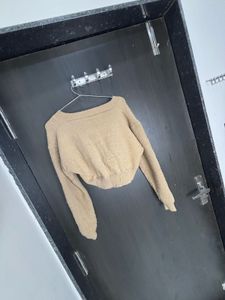 Cropped Knit Sweater