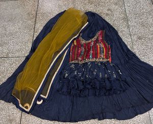 Elegant Lehnaga And Choli Set With Duptta