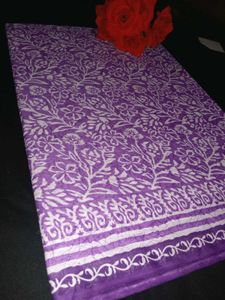 Purple Floral saree