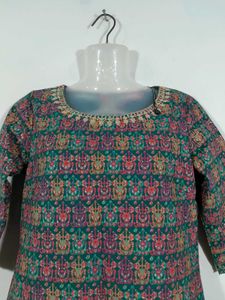 Green Printed Kurta Set For Women&#39;s