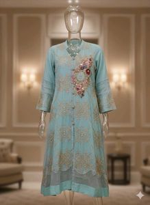 Elegant Embroidered Kurta Duppata Set