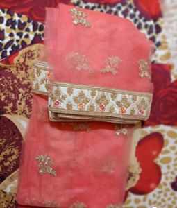 Peach And Pink Colour lehenga