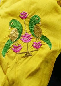 Ethnic gown With Zari Dupatta