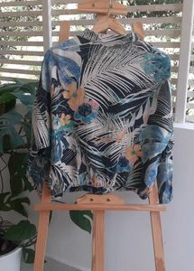 ZARA linen bomber jacket