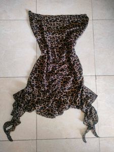 Leopard Print Ruffle Dress 🍂💫