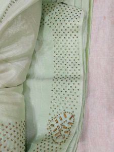 Elegant Light Green Saree