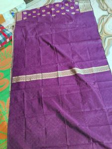 Purple Banarasi Silk Saree