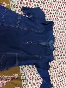 Denim Kurta
