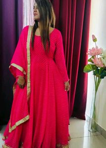 Pink Anarkali Suit