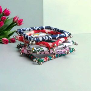 Unique colours handmade fabrics bangles