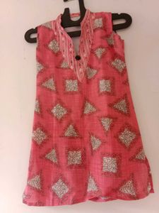 Pink Short Kurti