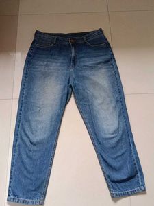 Kraus Mom Fit High Rise Blue Jeans