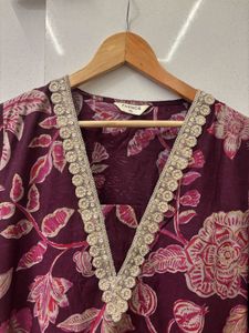 Floral Print Kurta