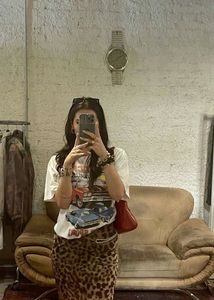 Leopard Print Skirt