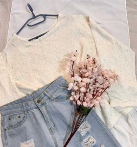 🎁Buy2 Get2 Free Pinterest Sparkly Knit Sweater ()