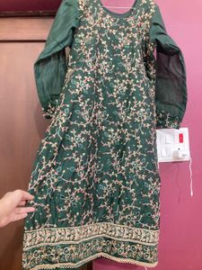 Green Shalwar Suit Dupatta