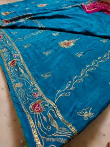 Vintage Aari Tari Work Saree Only Need Dry Clean