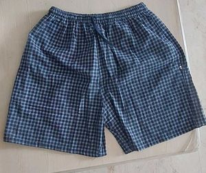 Pure Cotton Blue Checkered Shorts brand new