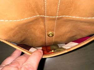 COACH Legacy Ergo camel leather hobo shoulder bag