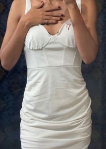 Shein White Bodycon Mini Dress