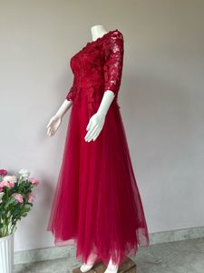 Luxury Red Lace Gown