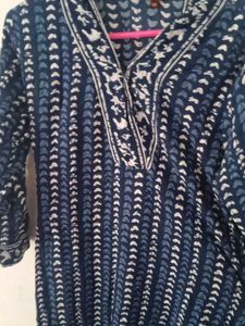 Elegant Blue Printed Kurta