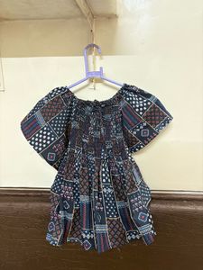 Patterned Off-Shoulder/ Kaftan Crop Top❤️