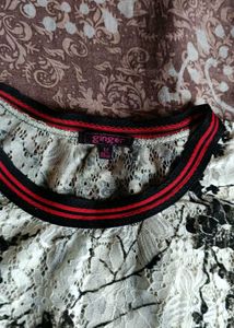 Floral Lace Crop Top