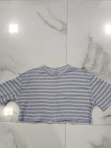 Striped Cropped T-Shirt