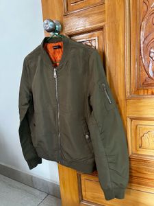 Olive Green Bomber Jacket
