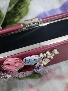 Floral Embellished Clutch