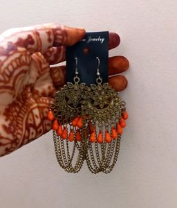 Orange Earrings