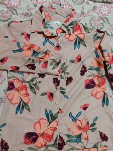 SSS Satin Floral Printed Shirt🎀