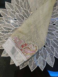 Peach Readymade Saree Blouse