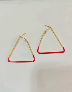 Triangle Hoops Earring