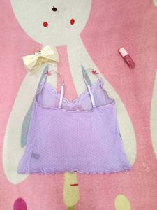 Cute Lavender Polka Dot Cami
