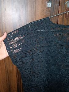 Black Lace Oversized Tee🎀