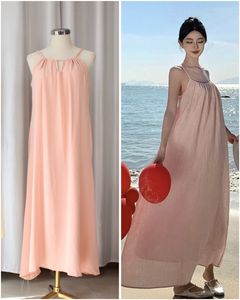 Flowy Peach Maxi Dress