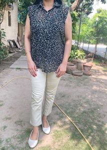 Sheer Buttonup Top