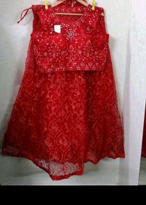 Red Embellished Lehenga Choli